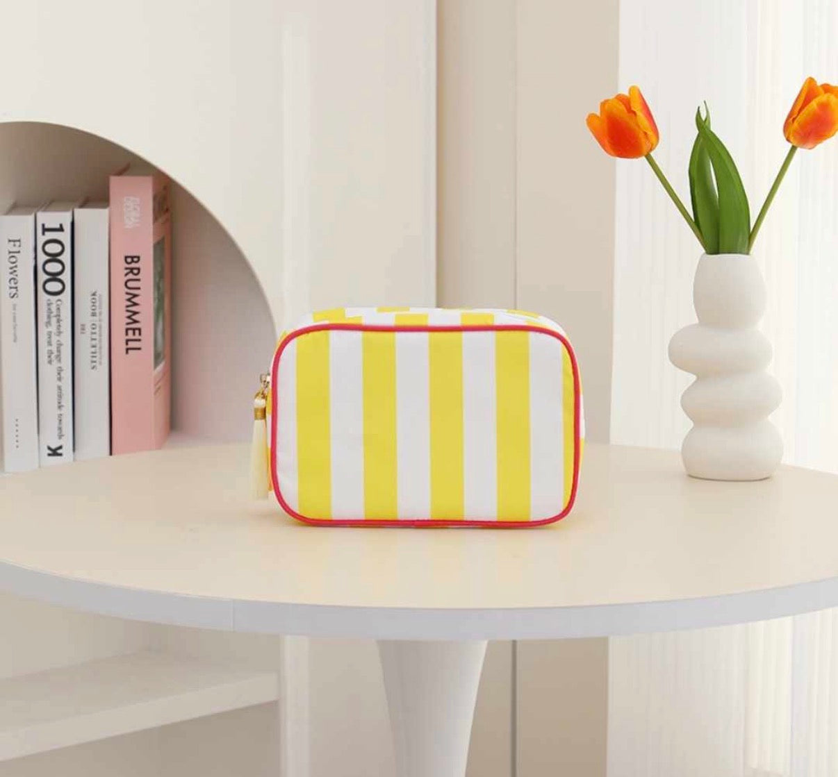RTS Wholesale Stripe cosmetic bag