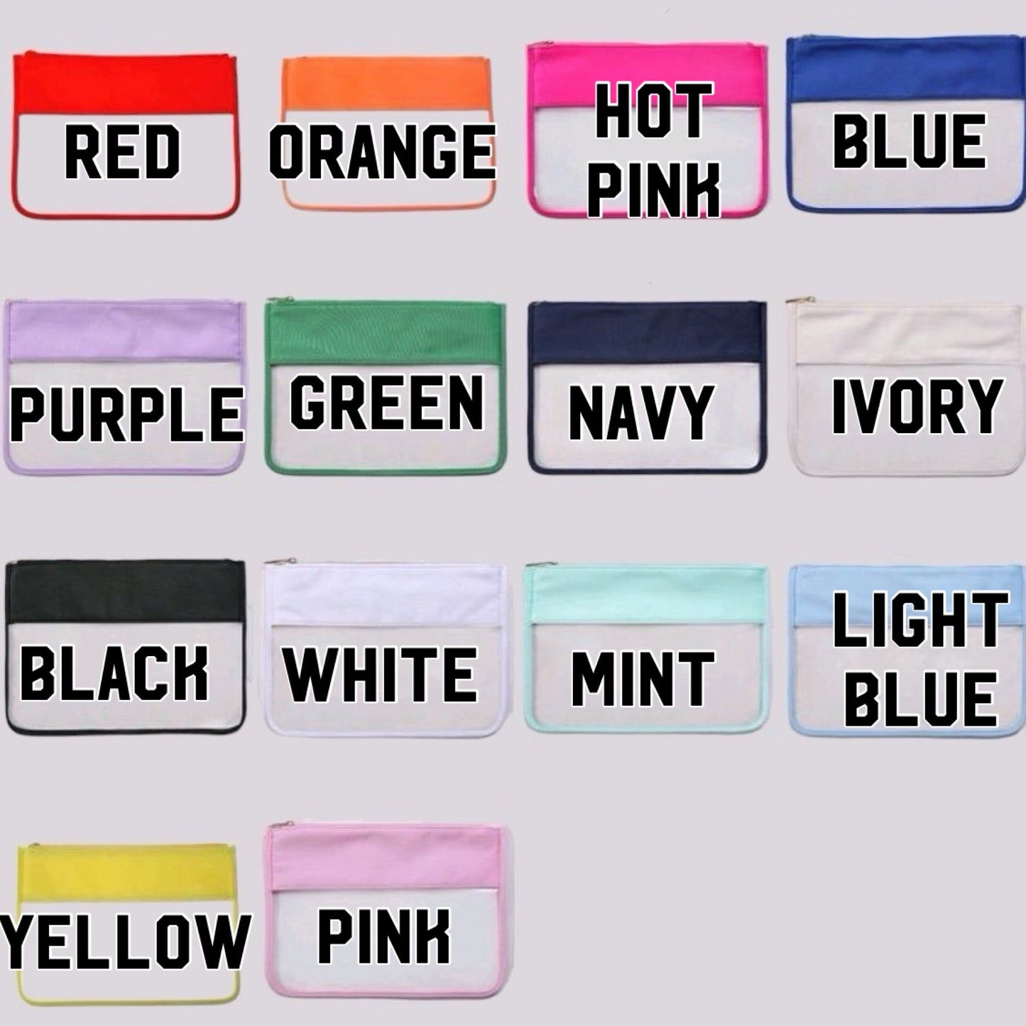 RTS • Clear Nylon Pouch