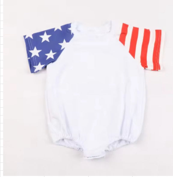 RTS • Wholesale Flag Bubble Romper