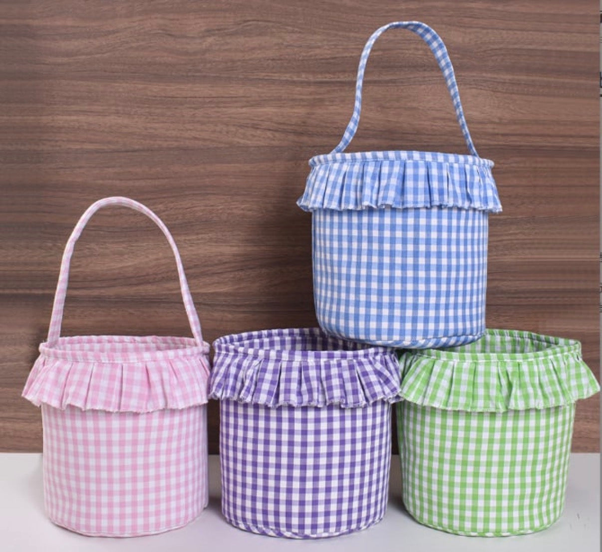 RTS * Wholesale Gingham Easter Baskets