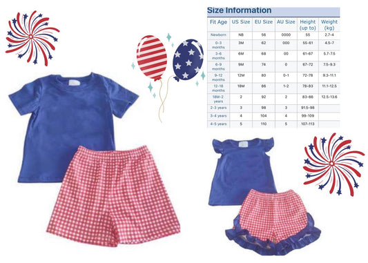 RTS • Wholesale Red/Blue Outfits