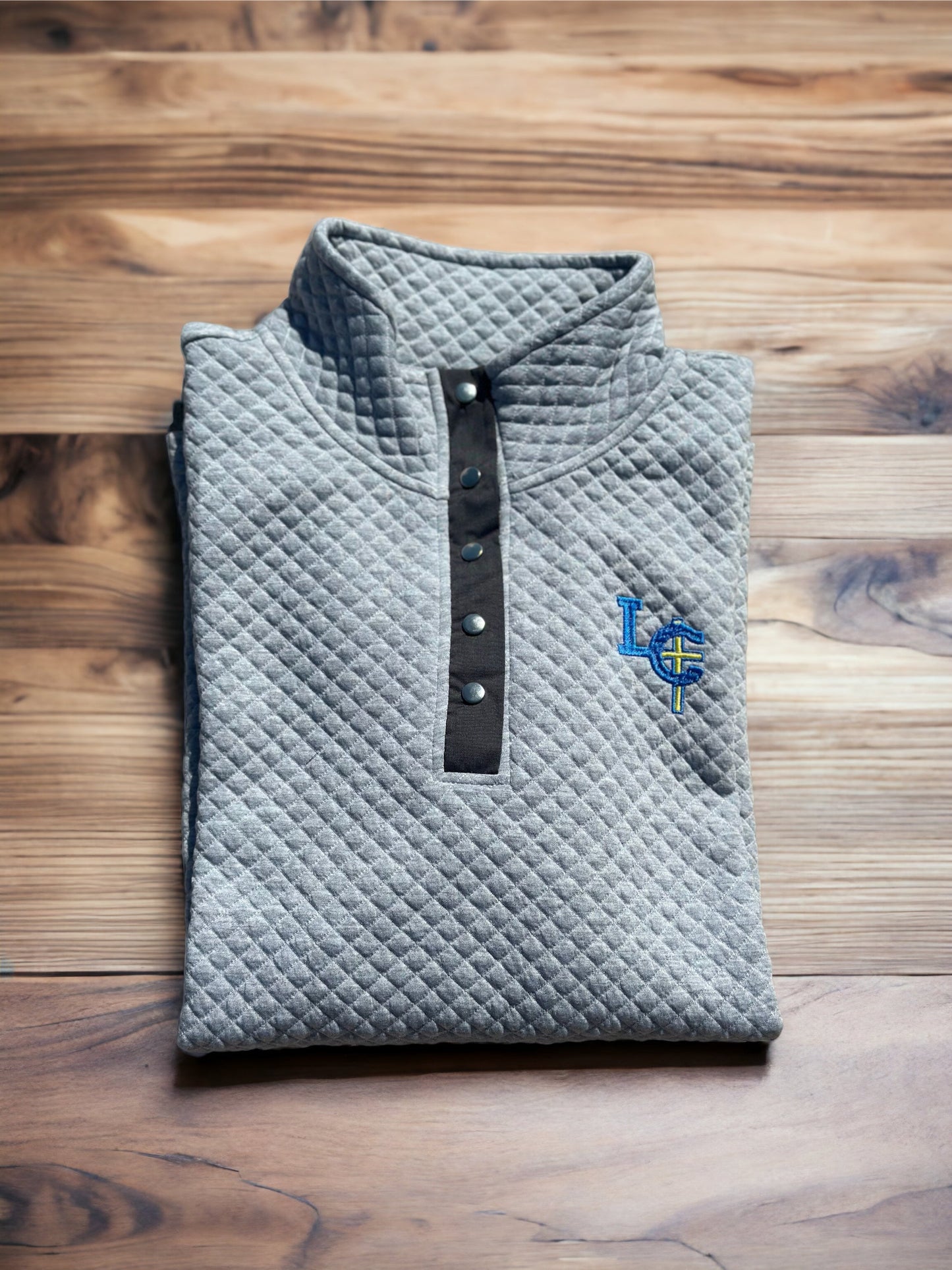 RTS • Wholesale Women's Grey Quilted Pullover