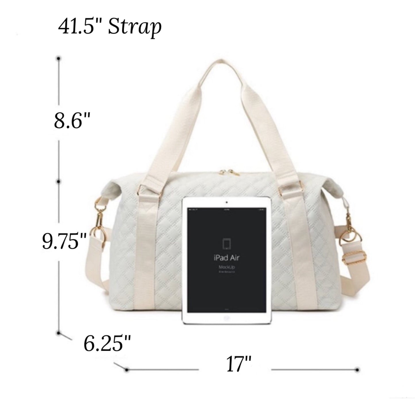RTS • Wholesale Quilted Weekender Bag