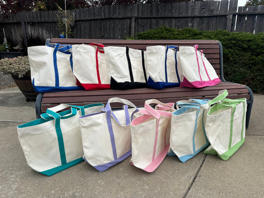 RTS * Wholesale XL Canvas Tote