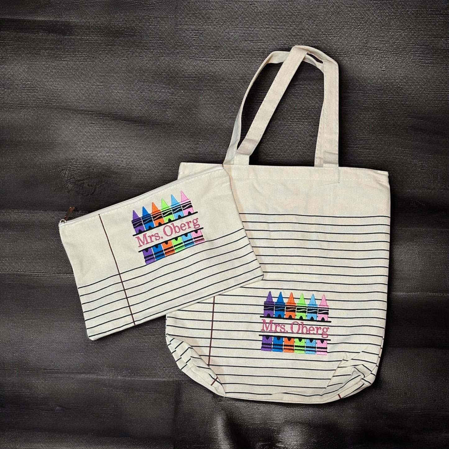 RTS • Wholesale Notepad Tote & Cosmetic Bag