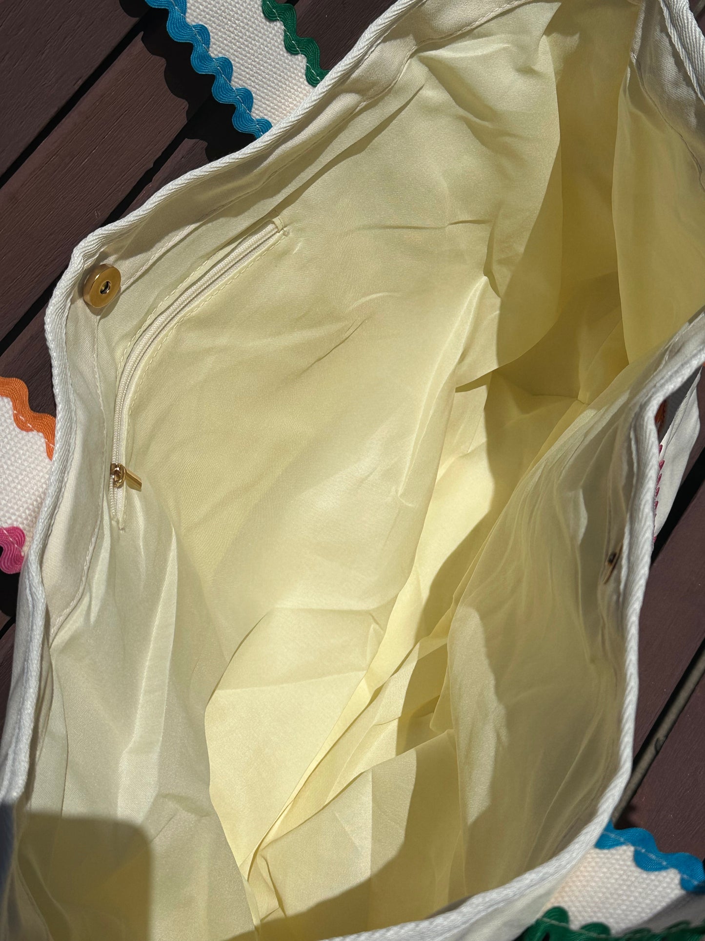 RTS • Wholesale Ric Rac Canvas Tote