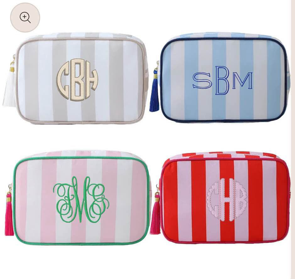 RTS Wholesale Stripe cosmetic bag