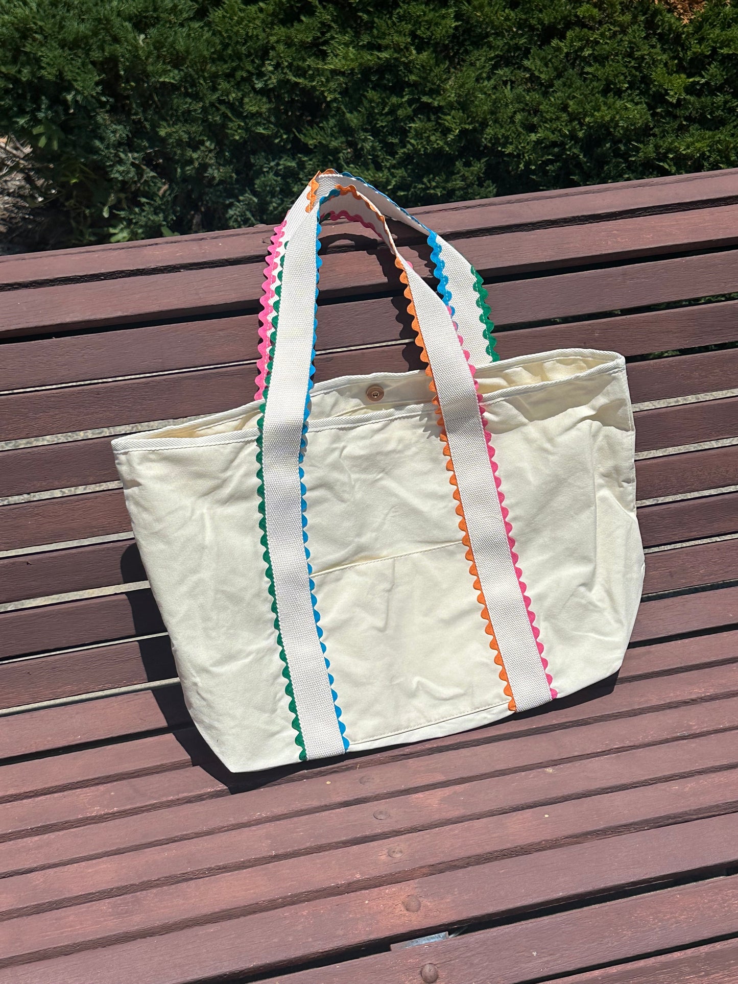 RTS • Wholesale Ric Rac Canvas Tote