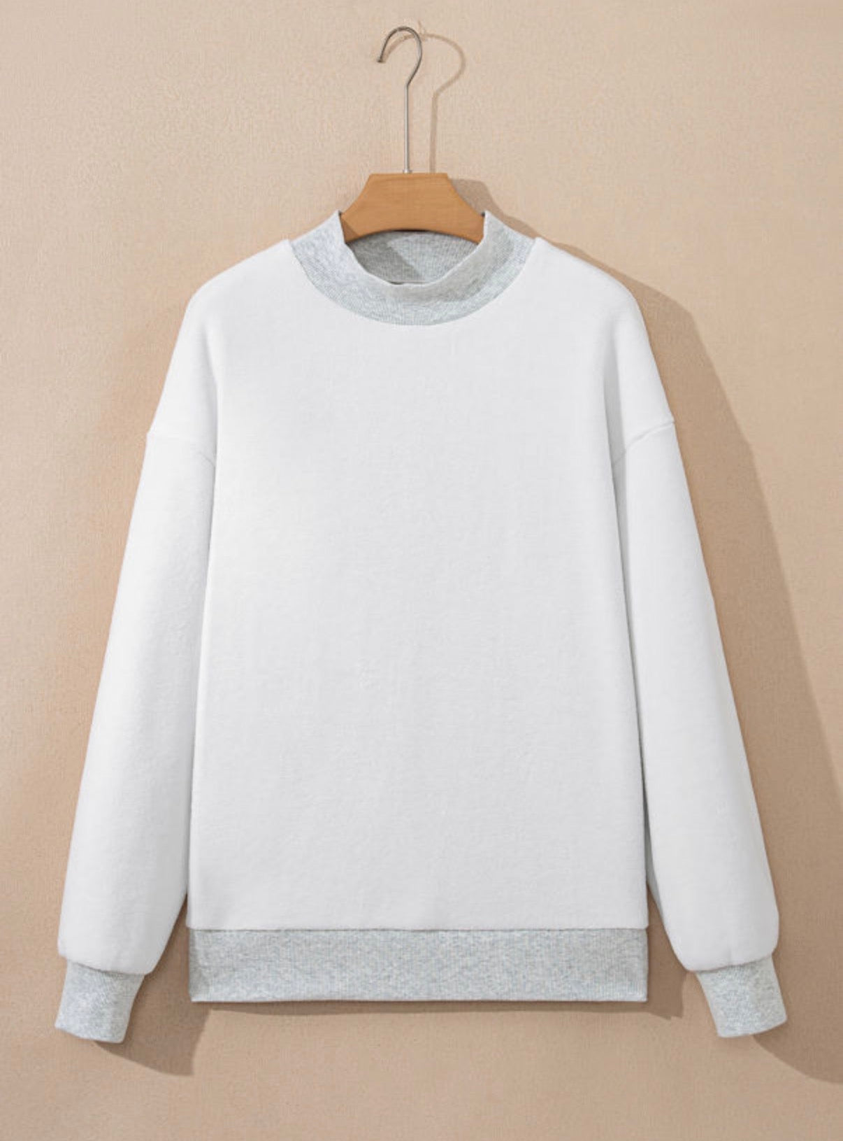 *PREORDER* Oversized Reversible Mock Neck Sweatshirt