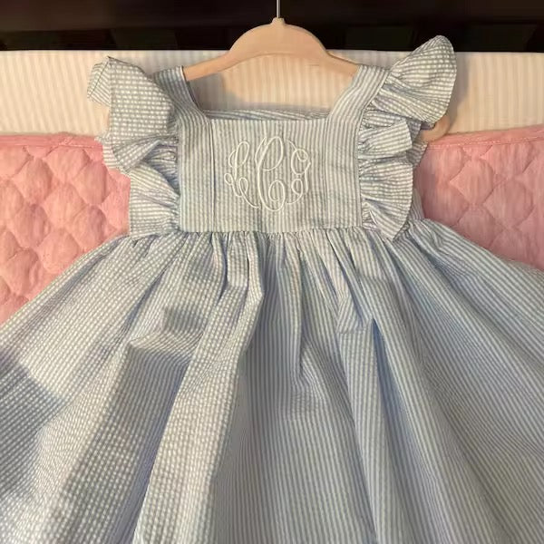 *PREORDER* Girls Seersucker Dress