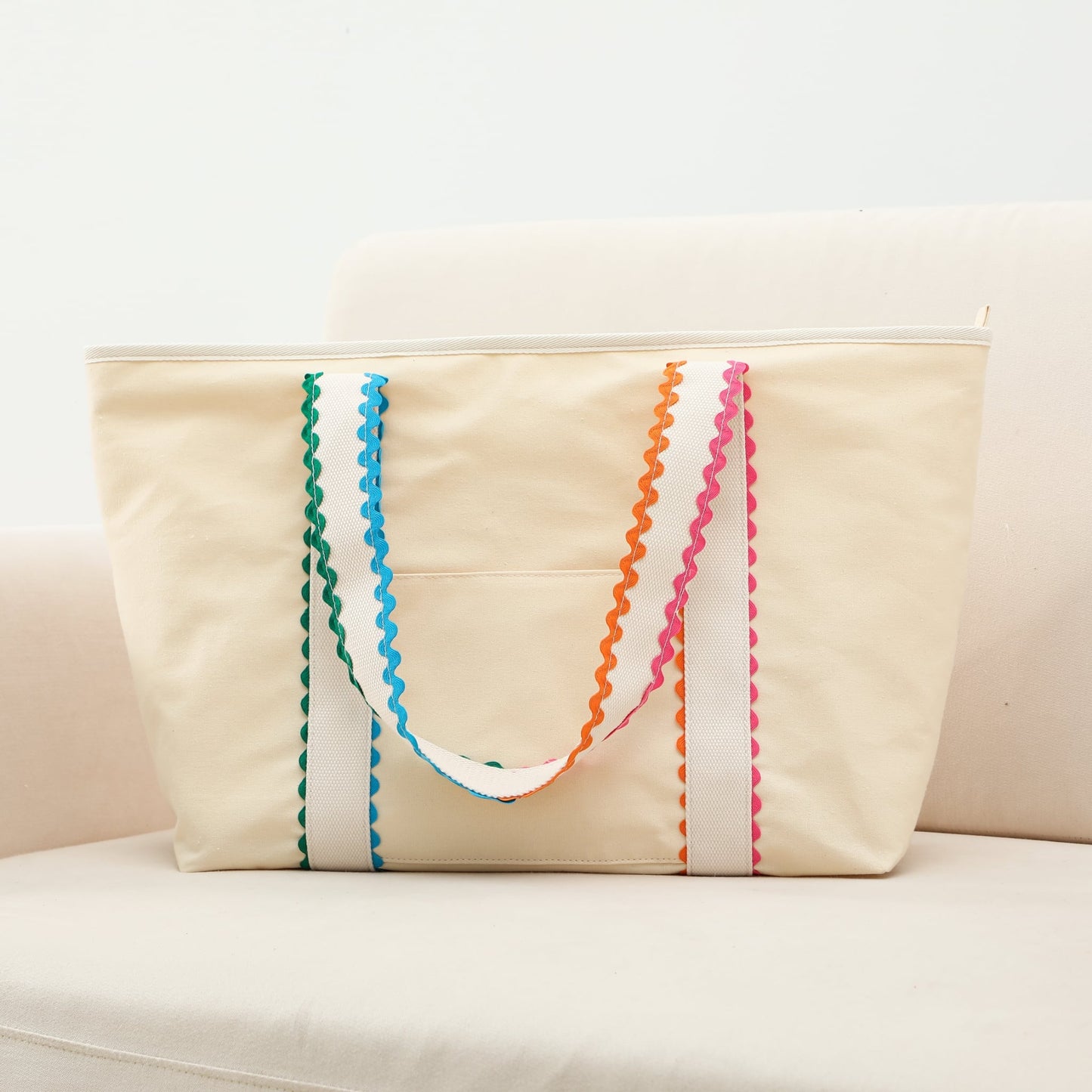 RTS • Wholesale Ric Rac Canvas Tote