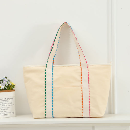 RTS • Wholesale Ric Rac Canvas Tote