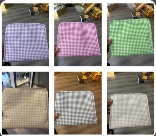 RTS • Gingham Cosmetic Bags