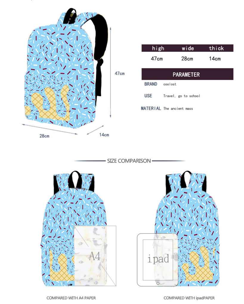 RTS • Wholesale Ice Cream Backpack
