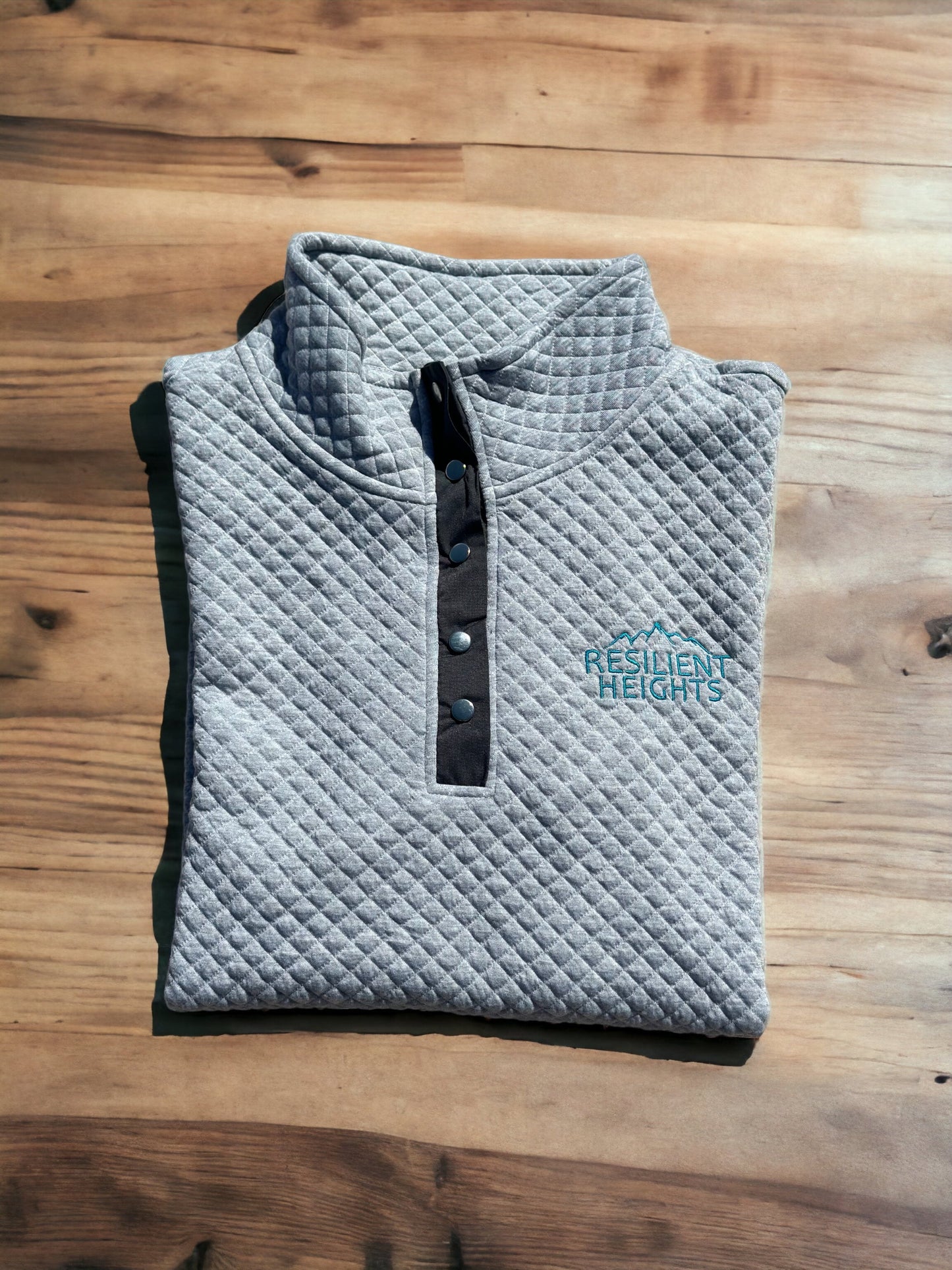 RTS • Wholesale Women's Grey Quilted Pullover