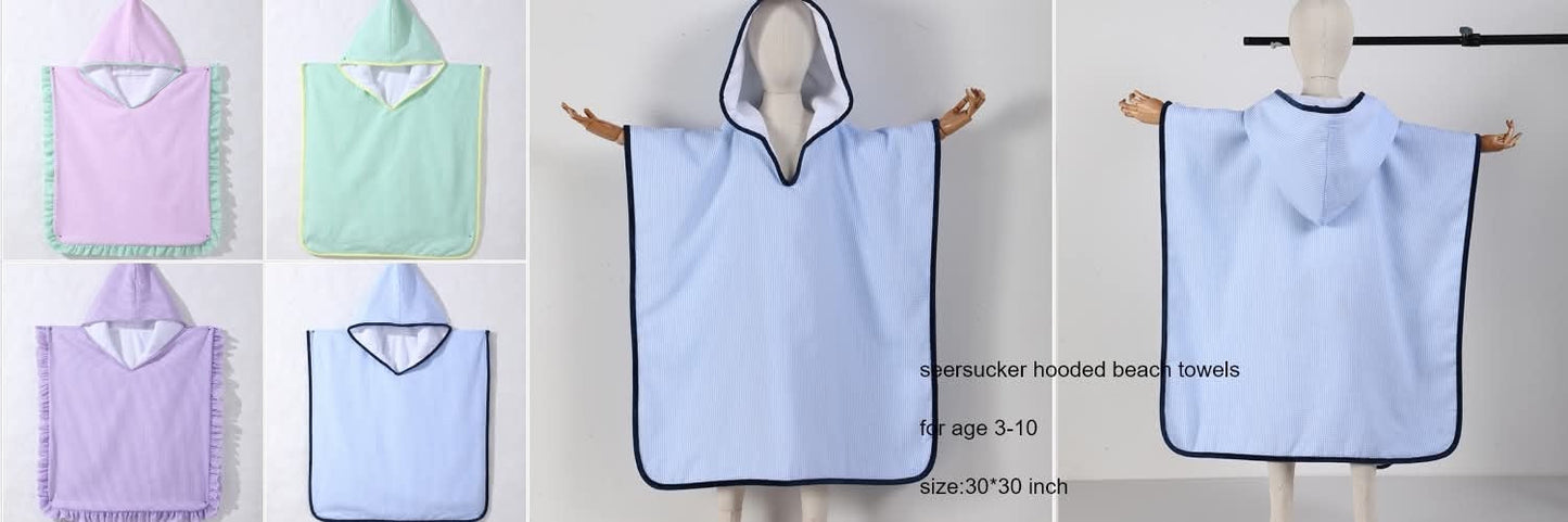 RTS • Wholesale Seersucker Hooded Towel
