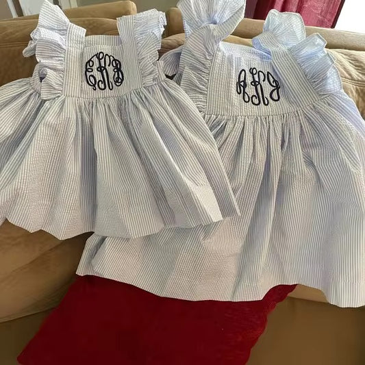 *PREORDER* Girls Seersucker Dress