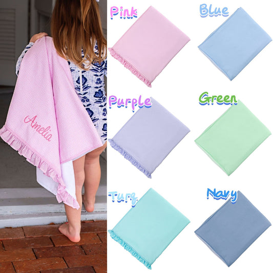RTS • Wholesale Seersucker Gingham Beach Towel
