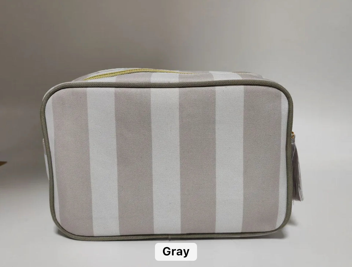 RTS Wholesale Stripe cosmetic bag