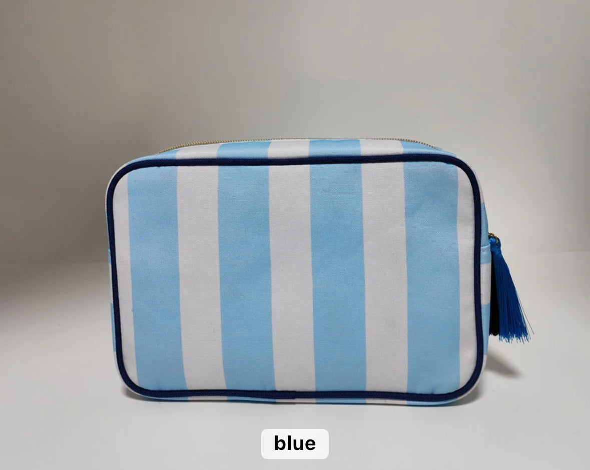 RTS Wholesale Stripe cosmetic bag