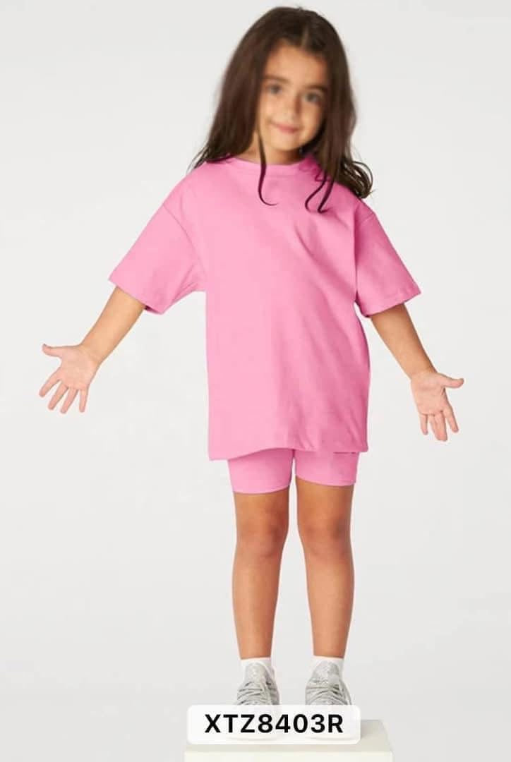 *Preorder* Wholesale Kid Shirt and Biker Short Set
