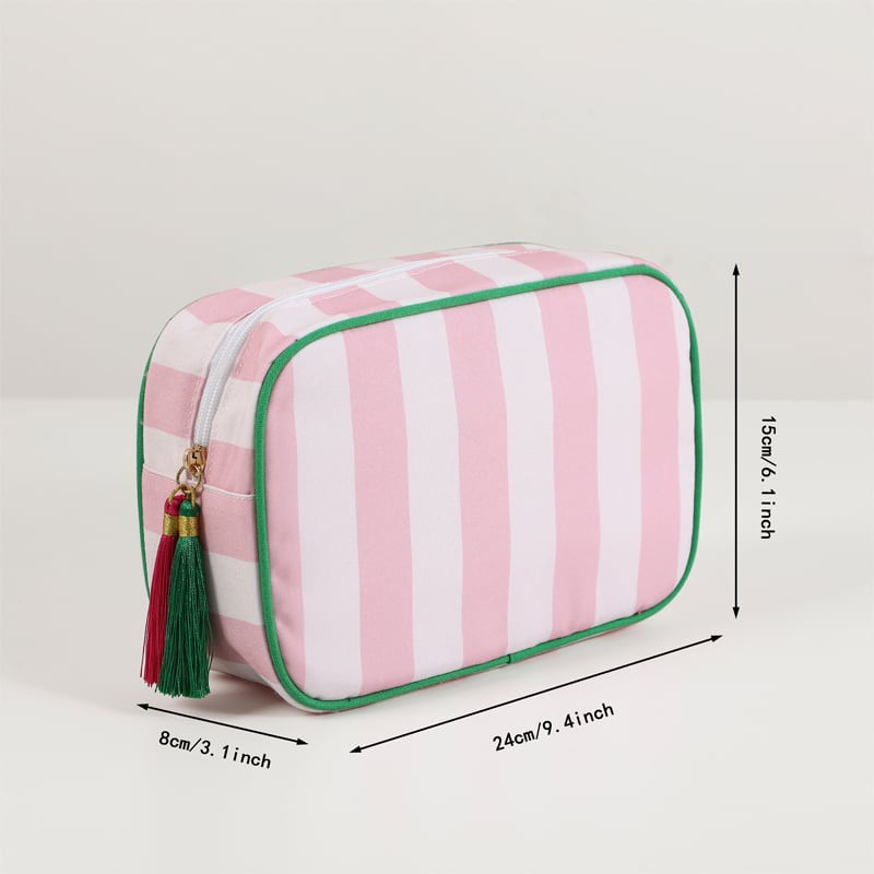 RTS Wholesale Stripe cosmetic bag