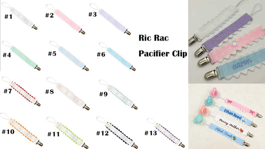 *PREORDER* Ric Rac Pacifier Clips