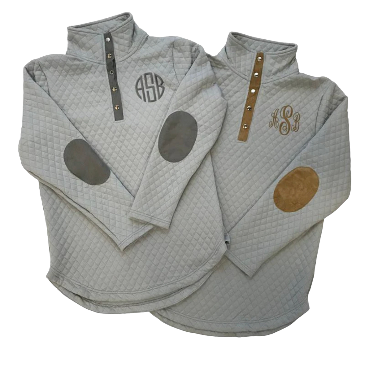 RTS • Wholesale Women's Grey Quilted Pullover