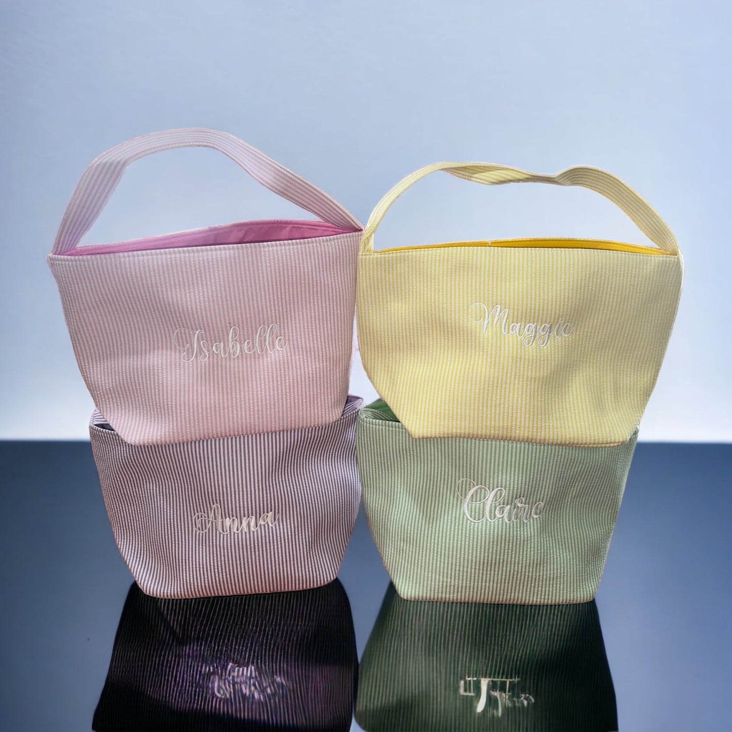 RTS • Wholesale Seersucker Baskets